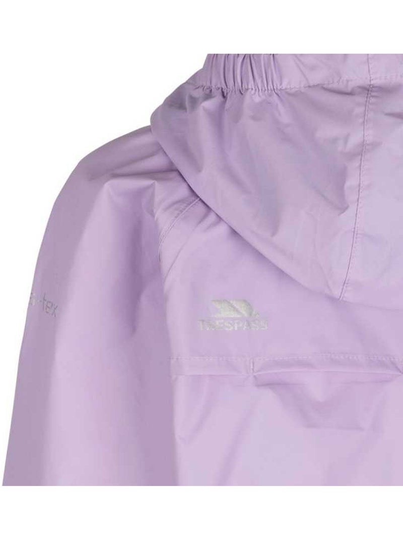 Veste unie imperméable qikpac - trespass Mauve - Kiabi