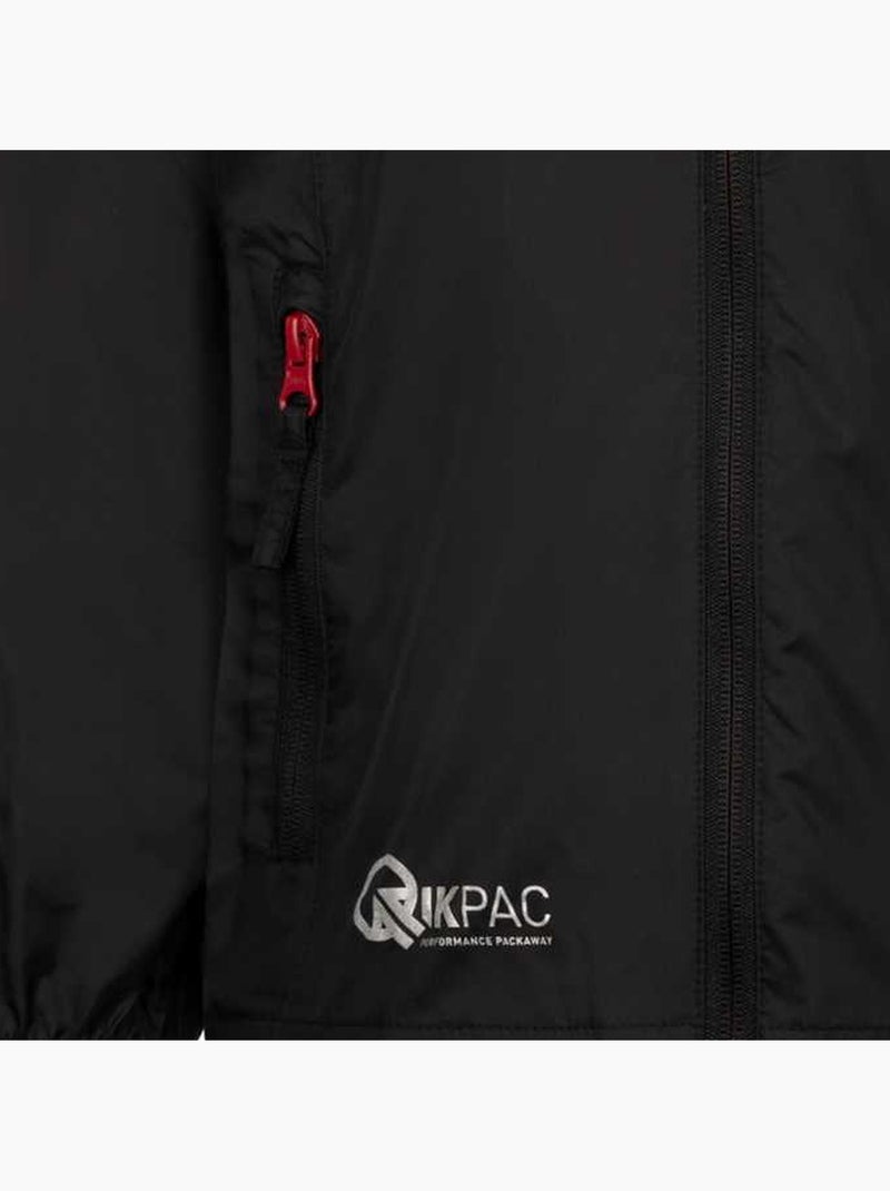 Veste unie imperméable qikpac - trespass Noir Rouge - Kiabi