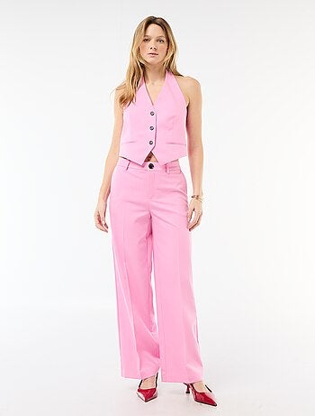 Veste unie sans manches avec dos ouvert