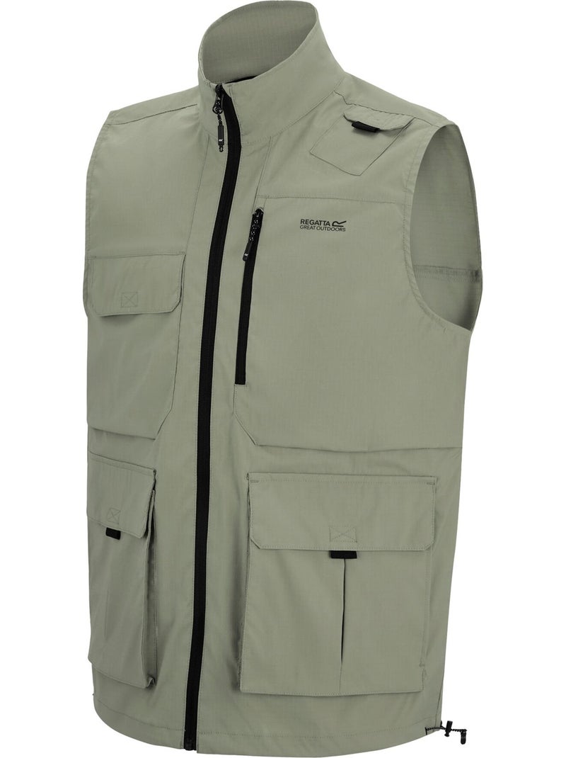 Veste unie sans manches de voyage - regatta Kaki - Kiabi