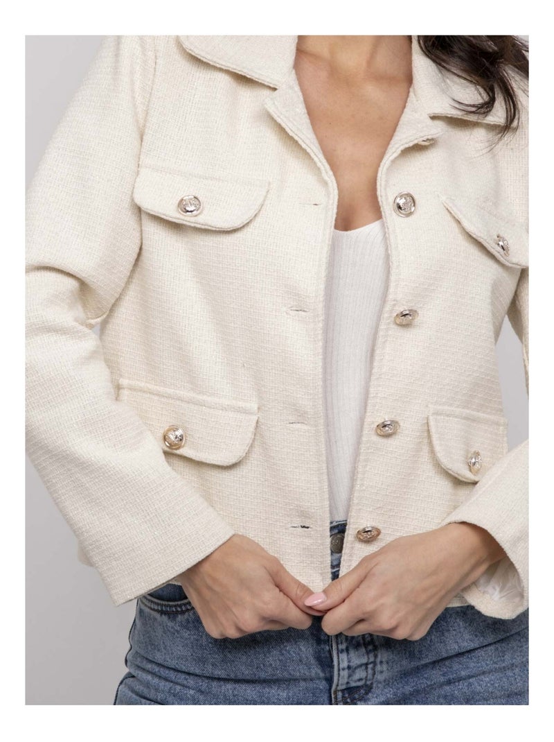 Veste UVANA Ecru - Kiabi