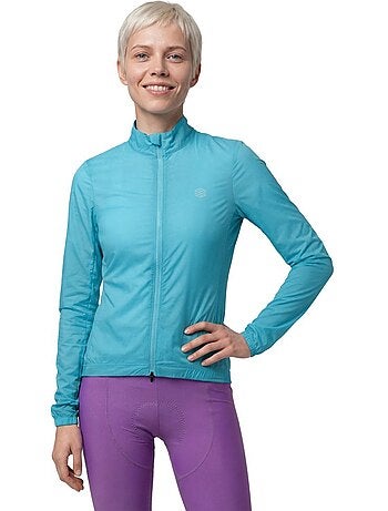 Veste vélo coupe-vent ultralégère femme femme j4-w windbreak
