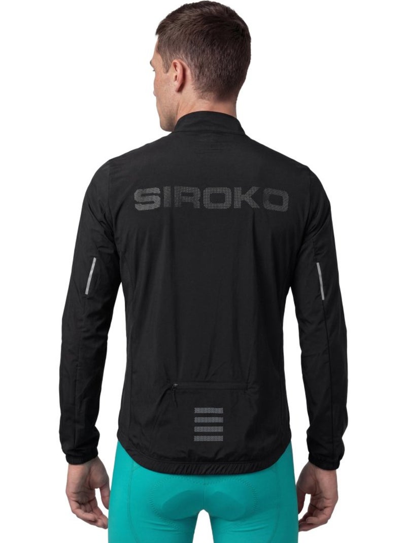 Veste vélo coupe-vent ultralégère homme homme j4 windbreak Noir - Kiabi