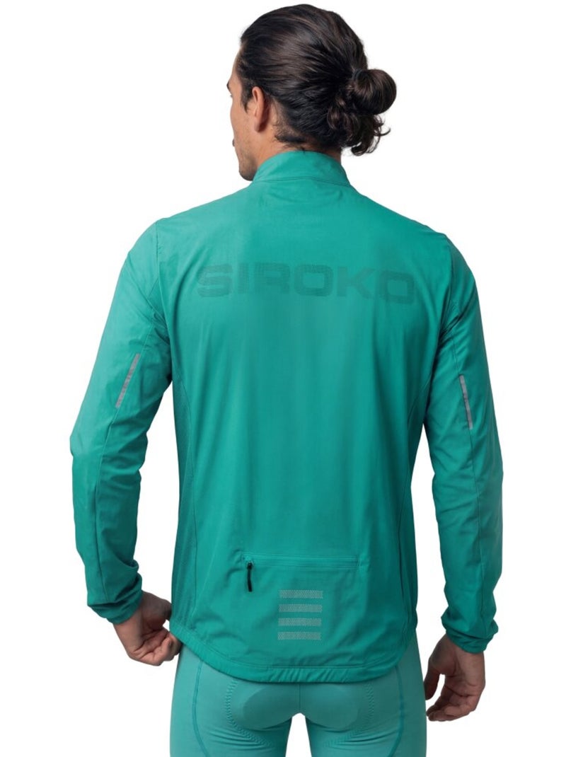 Veste vélo coupe-vent ultralégère homme homme j4 windbreak Vert - Kiabi