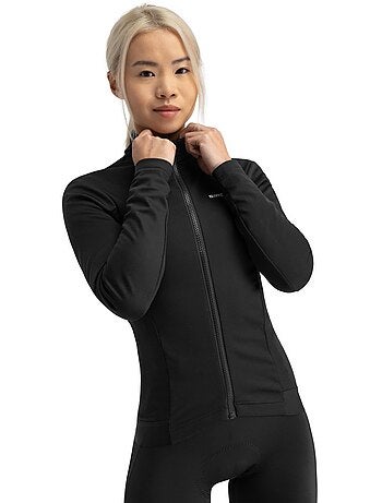 Veste vélo d'hiver softshell femme cyclisme femme core abyss