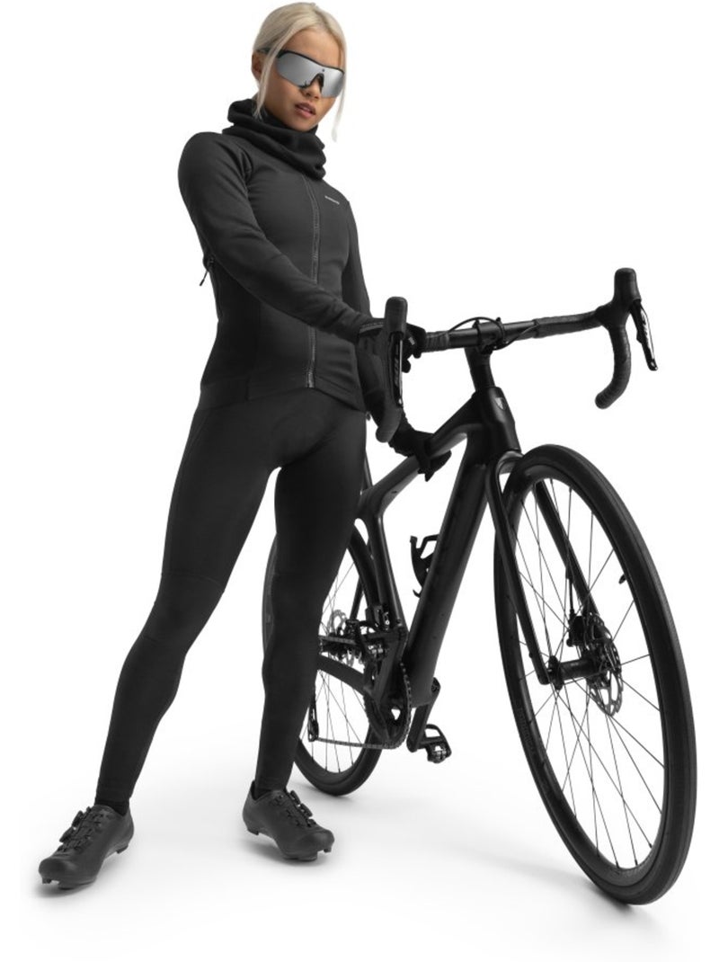 Veste vélo d'hiver softshell femme cyclisme femme core abyss Noir - Kiabi