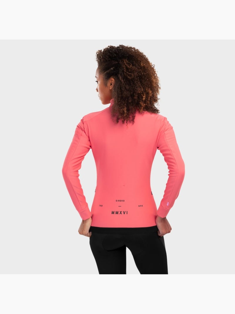 Veste vélo softshell femme cyclisme femme j1 breakaway Corail - Kiabi