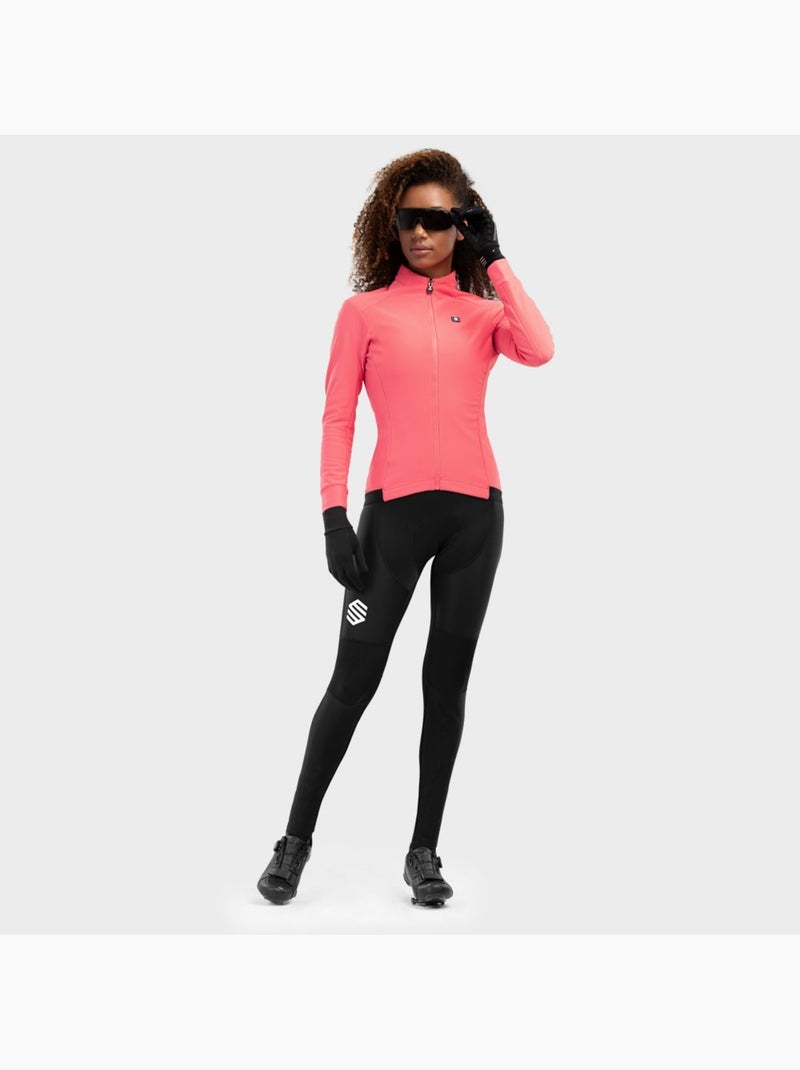 Veste vélo softshell femme cyclisme femme j1 breakaway Corail - Kiabi