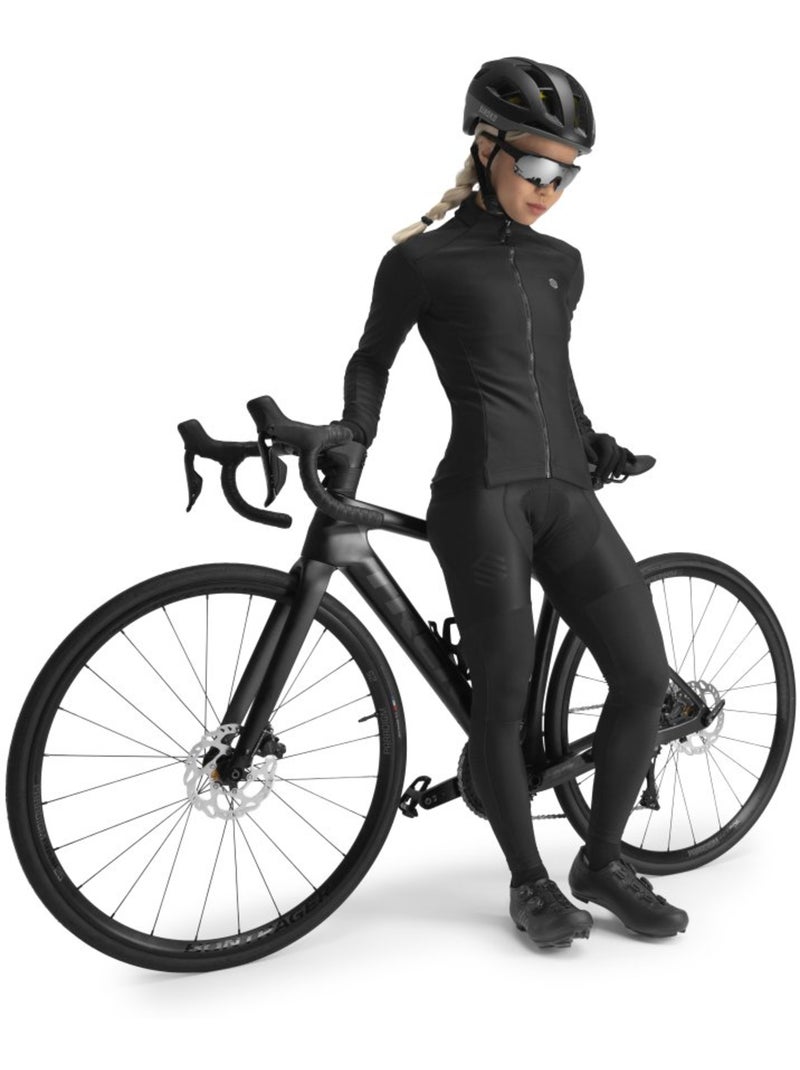 Veste vélo softshell femme cyclisme femme j1 vermont Noir - Kiabi