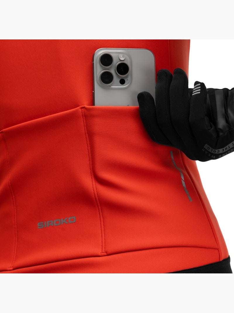 Veste vélo softshell femme cyclisme femme j1-w plange Rouge - Kiabi