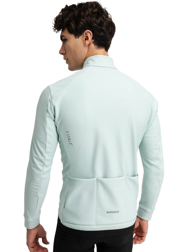 Veste vélo softshell homme cyclisme homme j1 crostis Vert - Kiabi