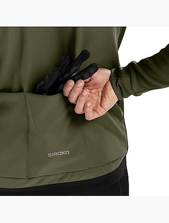 Veste vélo softshell homme cyclisme homme j1 khangai