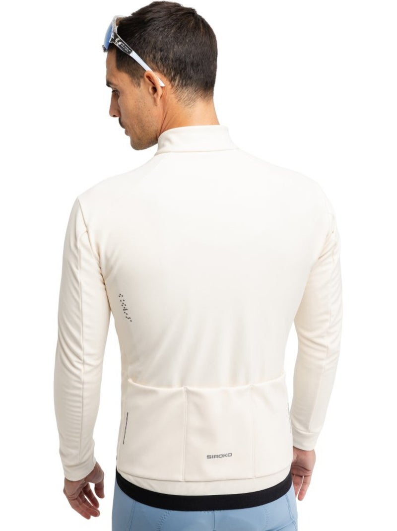 Veste vélo softshell homme cyclisme homme j1 naranco Beige - Kiabi
