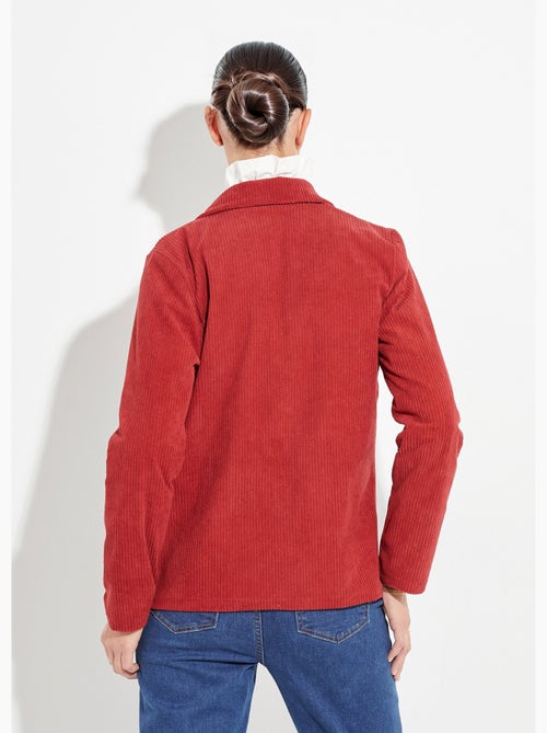 Veste velours grosses cotes, col tailleur - Afibel - Kiabi