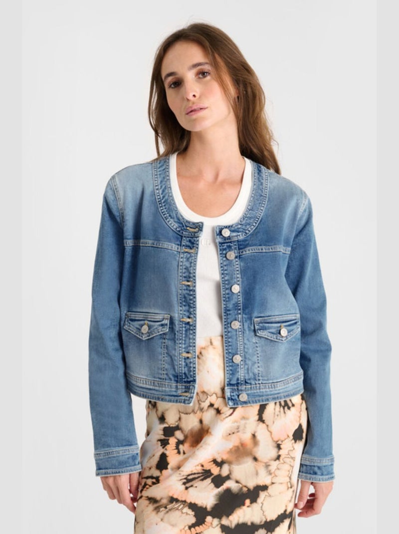 Veste WAXX 'Le Temps Des Cerises' Bleu - Kiabi