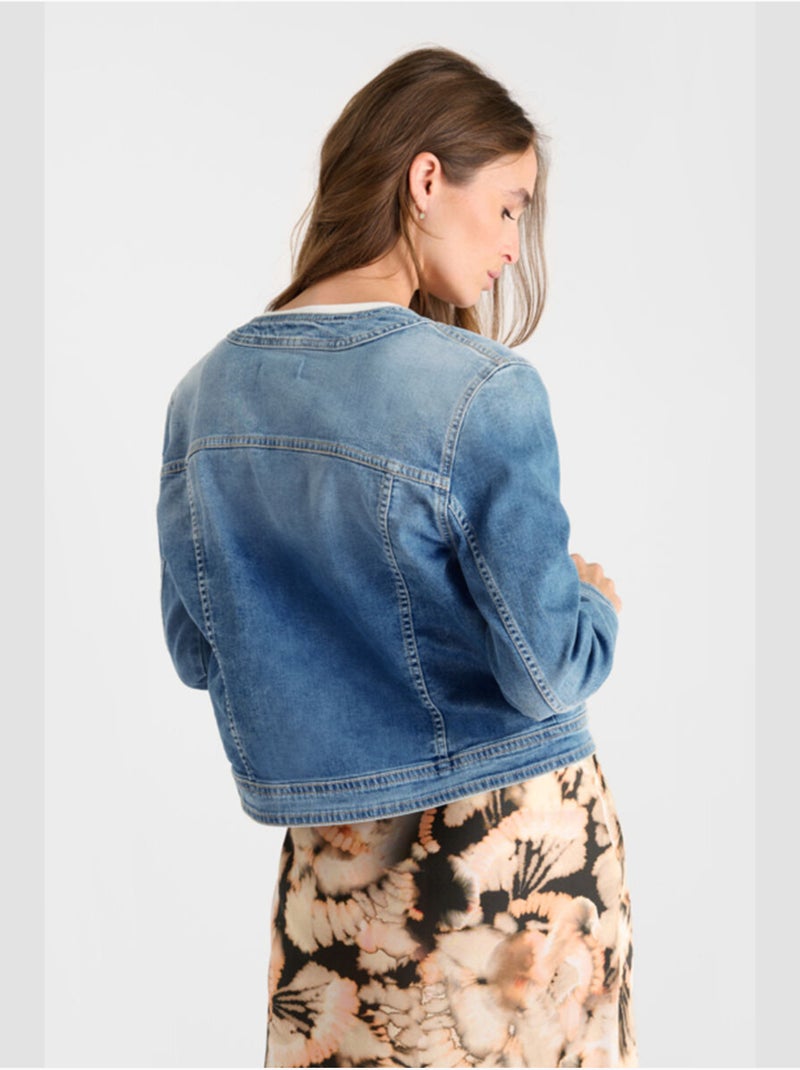 Veste waxx 'le temps des cerises' Bleu - Kiabi