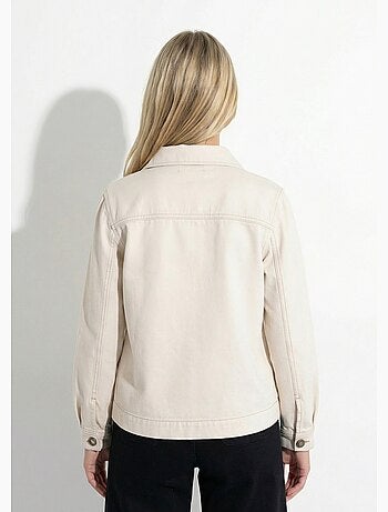 Veste worker boutonnée en jean - Afibel