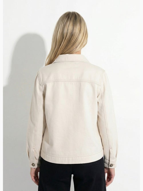 Veste worker boutonnée en jean - Afibel - Kiabi