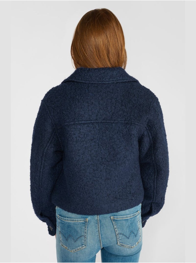 Veste YOSEPHGI en laine 'Le Temps Des Cerises' Bleu - Kiabi