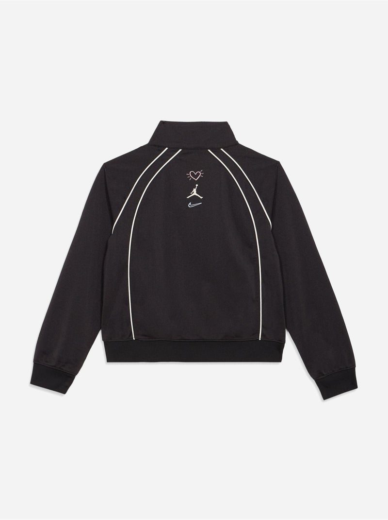 Veste zippé col montant - Jordan Noir - Kiabi