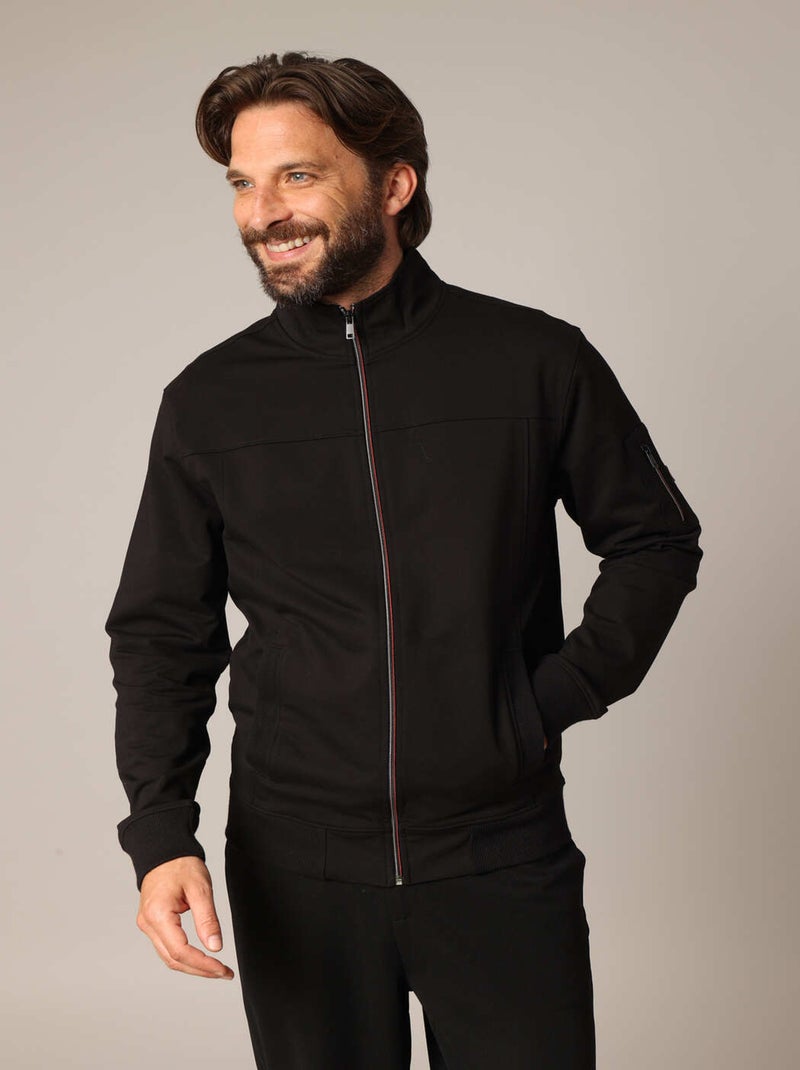 Veste zippé style casual et structuré
 'Deeluxe' Noir - Kiabi