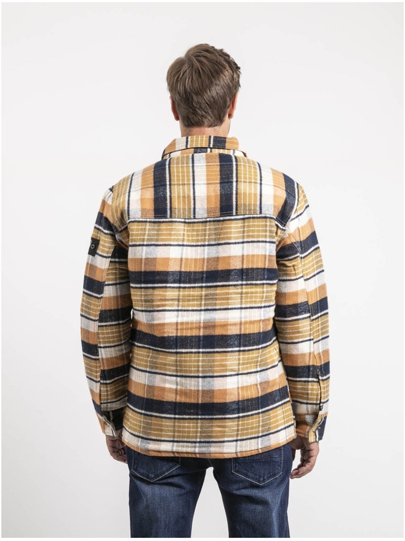 Veste zippée carreaux ZOUGAROU Ecru - Kiabi