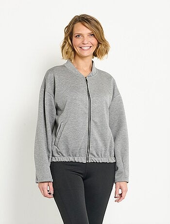 Veste zippée confort type teddy