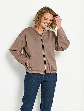Veste zippée confort type teddy
