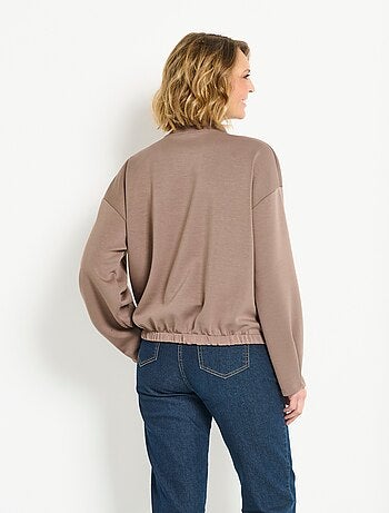 Veste zippée confort type teddy