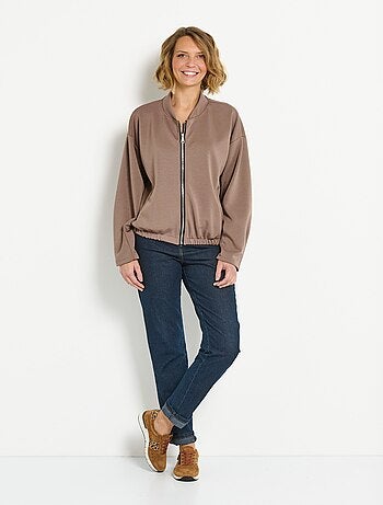 Veste zippée confort type teddy