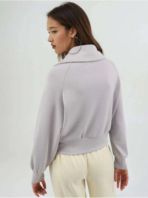 Veste zippée coupe décontractée avec col montant busem - Kiabi Veste zippée coupe décontractée avec col montant busem - Kiabi