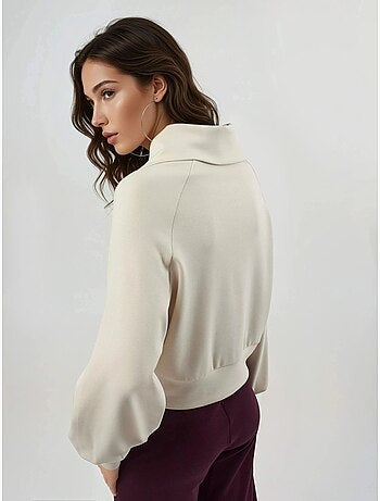 Veste zippée coupe décontractée avec col montant busem
