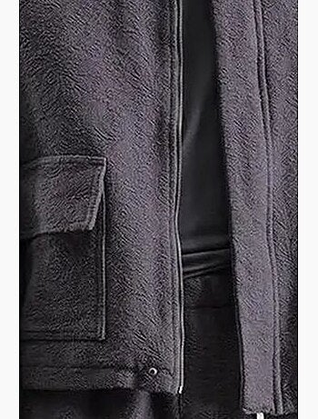 Veste zippée en coton texturé giesto