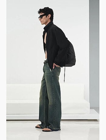 Veste zippée en lyocell et lin giesto