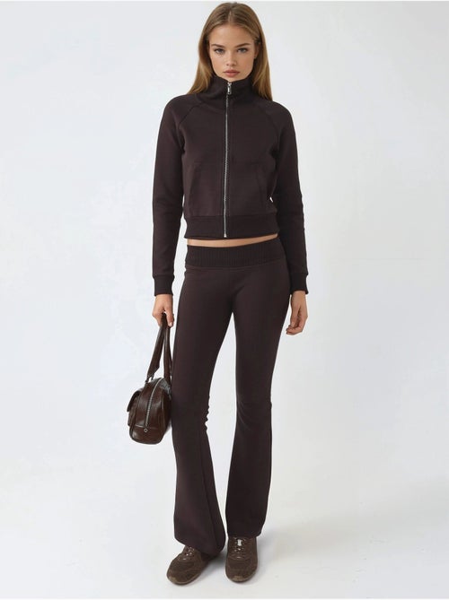 Veste zippée en mélange de coton avec col. Busem - Kiabi