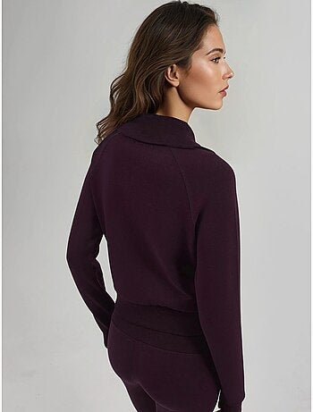 Veste zippée en mélange de coton avec col. Busem