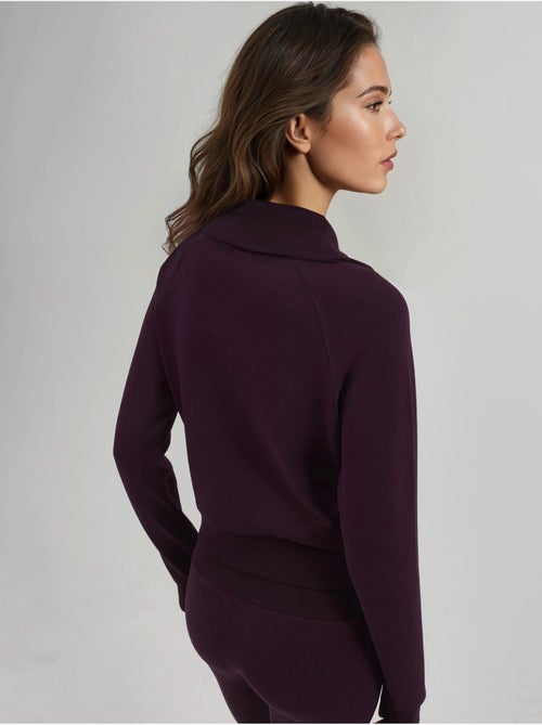 Veste zippée en mélange de coton avec col. Busem - Kiabi
