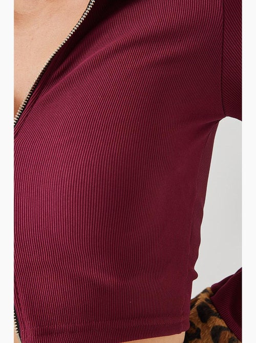 Veste zippée en peluche léopard lucci - Kiabi Veste zippée en peluche léopard lucci - Kiabi