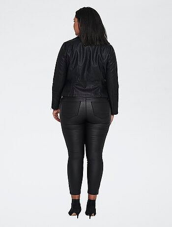 Veste zippée en simili