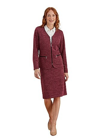 Veste zippée encolure V