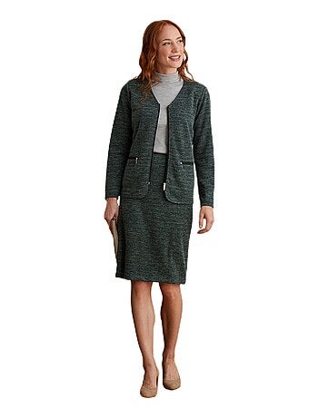 Veste zippée encolure V