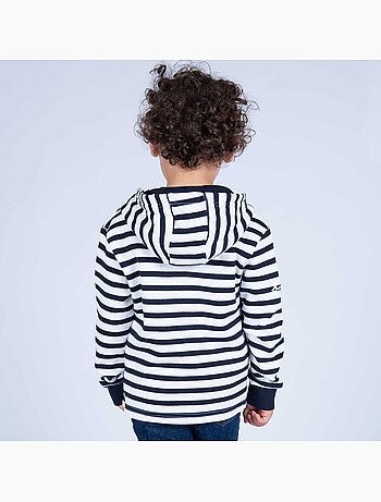 Veste zippée enfant en molleton chaud 'Breizh Océan', Veste garçon ou fille en coton