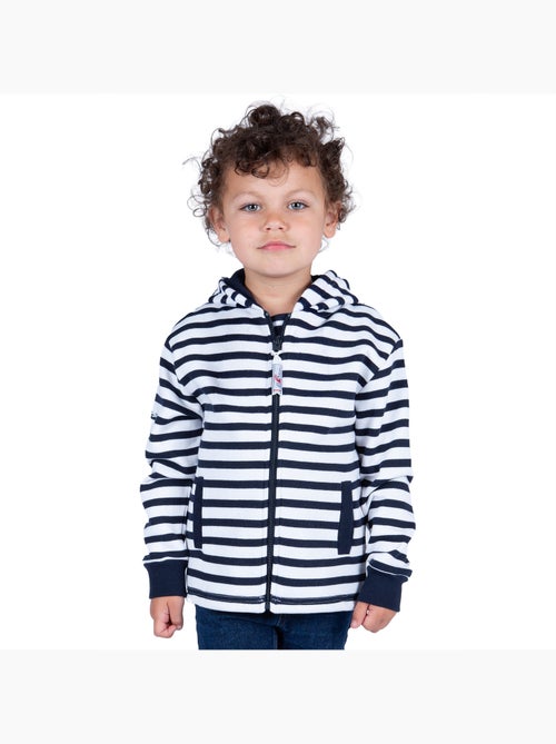 Veste zippée enfant en molleton chaud 'Breizh Océan', Veste garçon ou fille en coton - Kiabi Veste zippée enfant en molleton chaud 'Breizh Océan', Veste garçon ou fille en coton - Kiabi