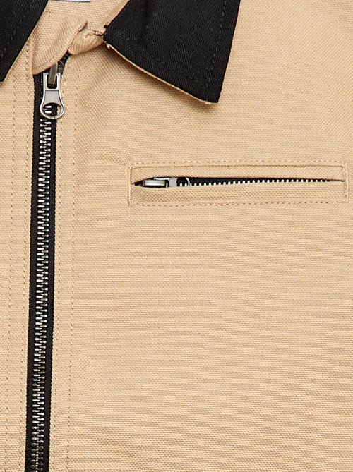 Veste zippée  façon workwear - Kiabi