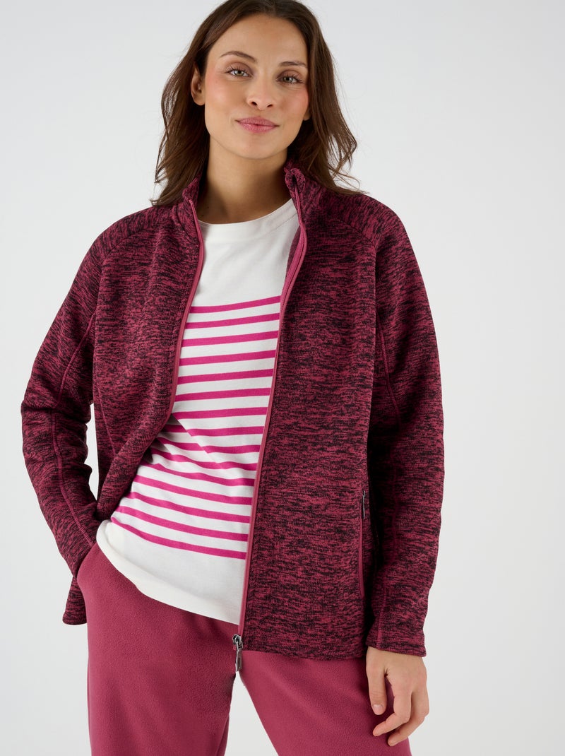 Veste zippée maille polaire Thermolactyl - Happy D. by Damart Rose - Kiabi