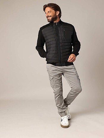 Veste zippée matelassée à col montant
'Deeluxe'