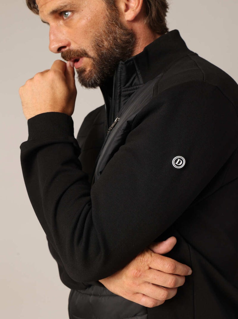 Veste zippée matelassée à col montant
 'Deeluxe' Noir - Kiabi