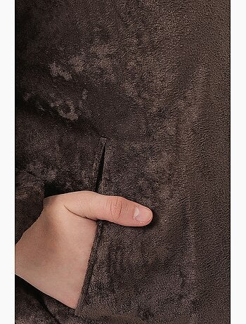 Veste zippée oversize en velours avec poches bdart