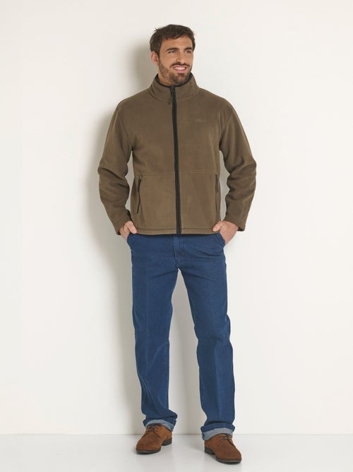 Veste zippée polaire col montant - Afibel - Kiabi