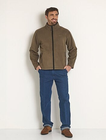Veste zippée polaire col montant